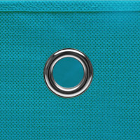 Produktbild för Förvaringslådor 10 st babyblå 32x32x32 cm tyg