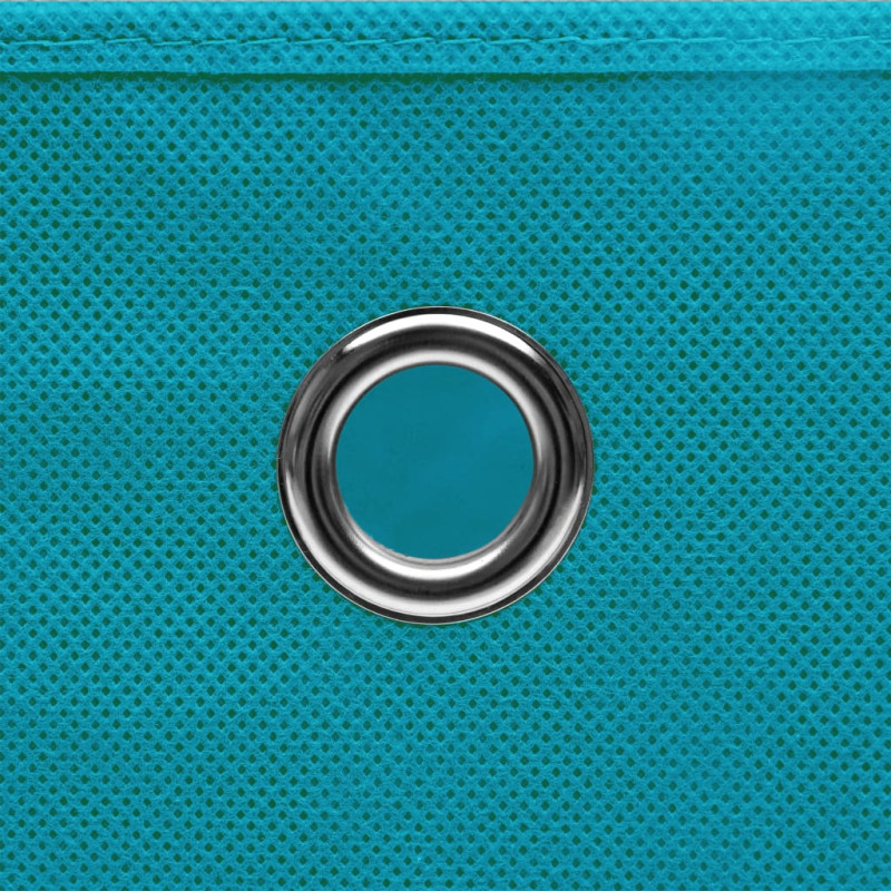 Produktbild för Förvaringslådor 10 st babyblå 32x32x32 cm tyg