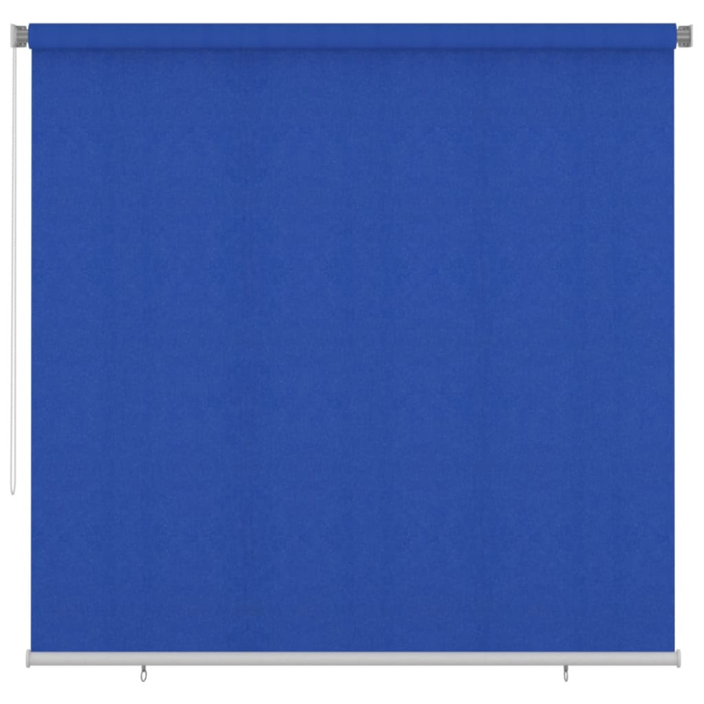 Produktbild för Rullgardin utomhus 245 (B) x 230 (H) cm blå HDPE