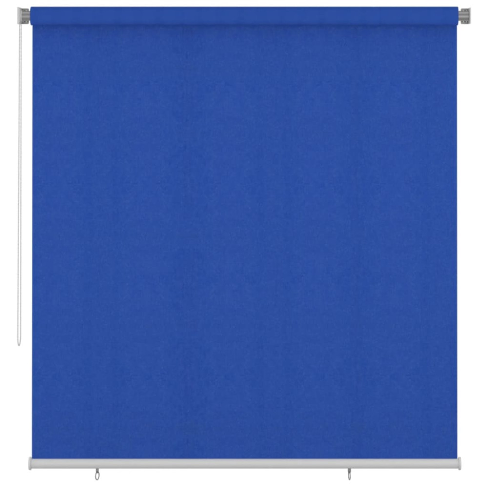 Produktbild för Rullgardin utomhus 225 (B) x 230 (H) cm blå HDPE