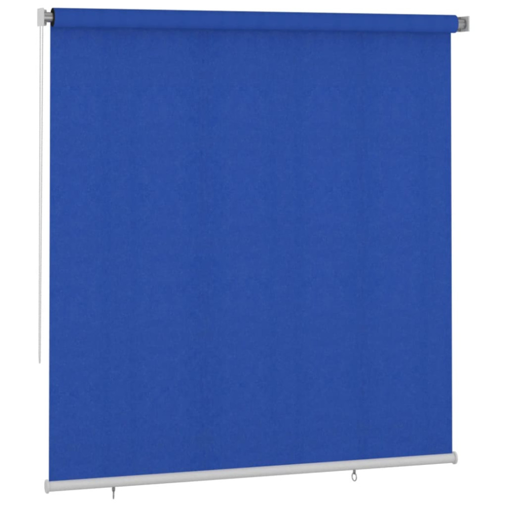 Produktbild för Rullgardin utomhus 225 (B) x 230 (H) cm blå HDPE