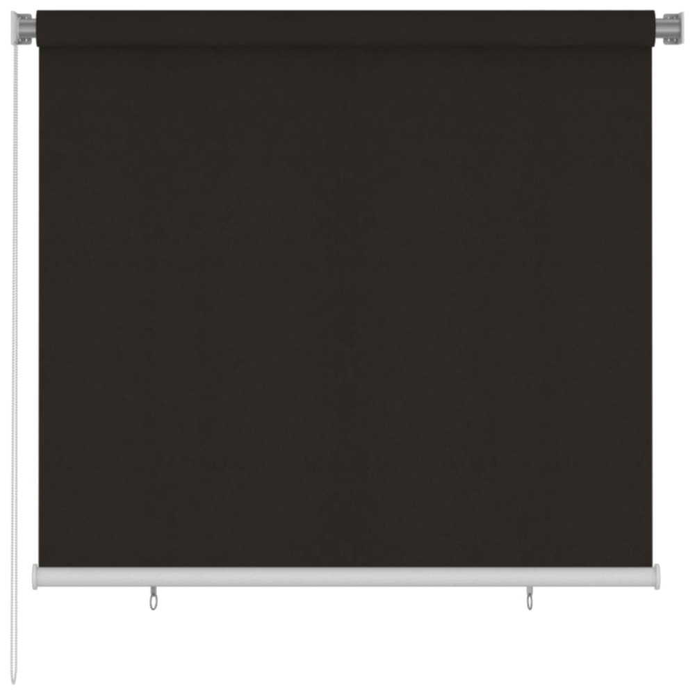 Produktbild för Rullgardin utomhus 165 (B) x 140 (H) cm brun HDPE