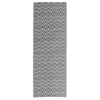 Produktbild för Utomhusmatta svart 80x250 cm PP