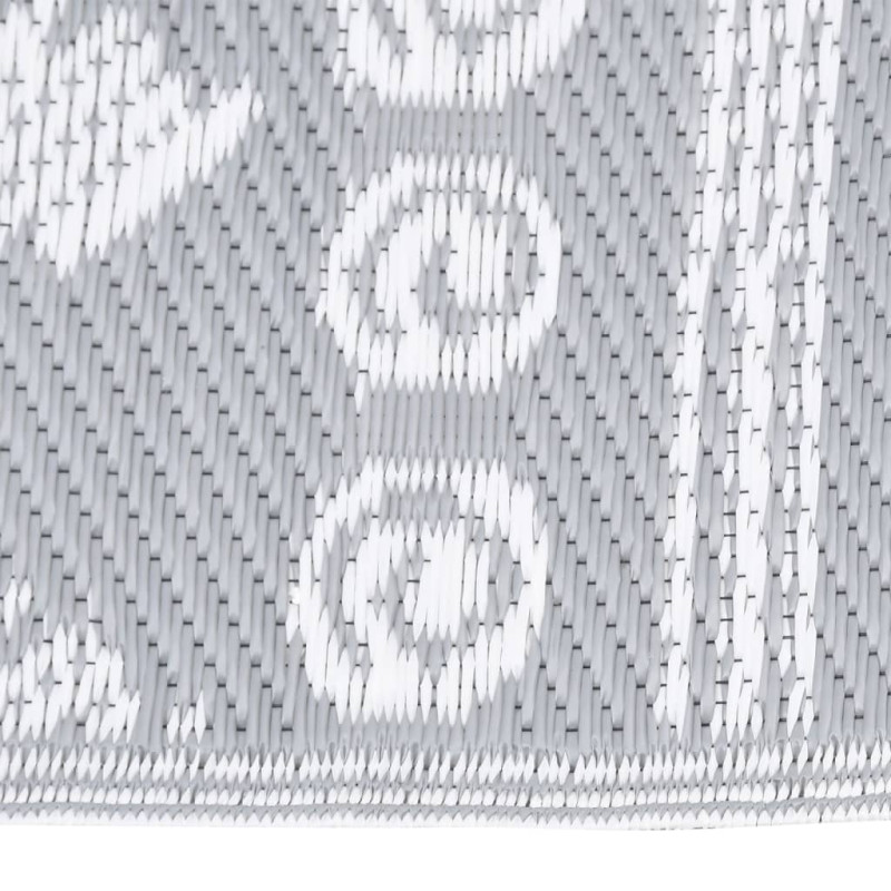 Produktbild för Utomhusmatta grå 140x200 cm PP
