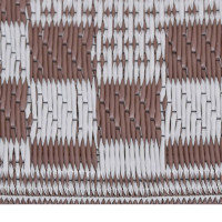 Produktbild för Utomhusmatta brun 140x200 cm PP