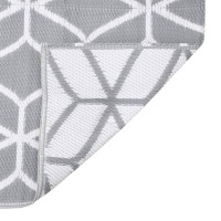 Produktbild för Utomhusmatta grå 80x250 cm PP