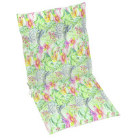 Produktbild för Stolsdynor 4 st bladmönster 100x50x3 cm oxfordtyg