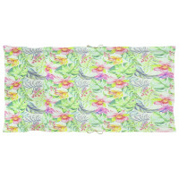 Produktbild för Stolsdynor 4 st bladmönster 100x50x3 cm oxfordtyg