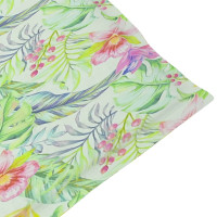 Produktbild för Stolsdynor 4 st bladmönster 100x50x3 cm oxfordtyg