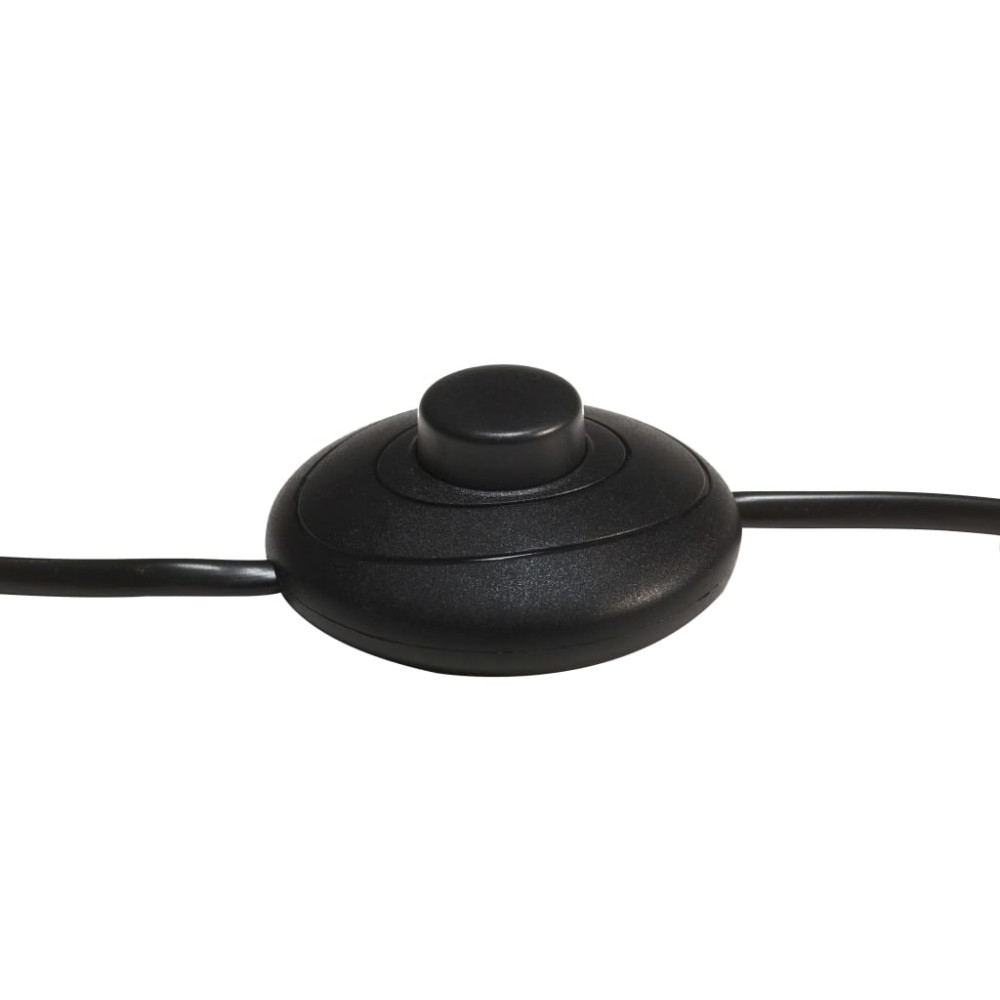 Produktbild för Golvlampa svart E27 massivt mangoträ