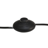 Produktbild för Golvlampa svart E27 massivt mangoträ