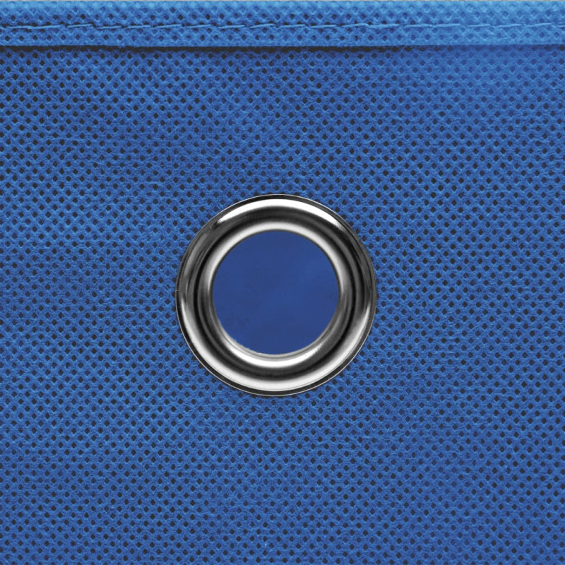 Produktbild för Förvaringslådor med lock 10 st 28x28x28 cm blå