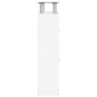 Produktbild för Skoskåp vit högglans 63x24x104 cm konstruerat trä