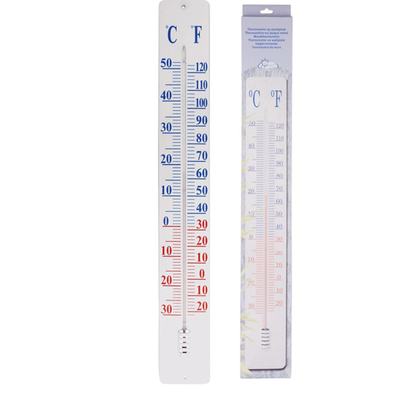 Produktbild för Esschert Design Termometer på väggplatta 90 cm TH9