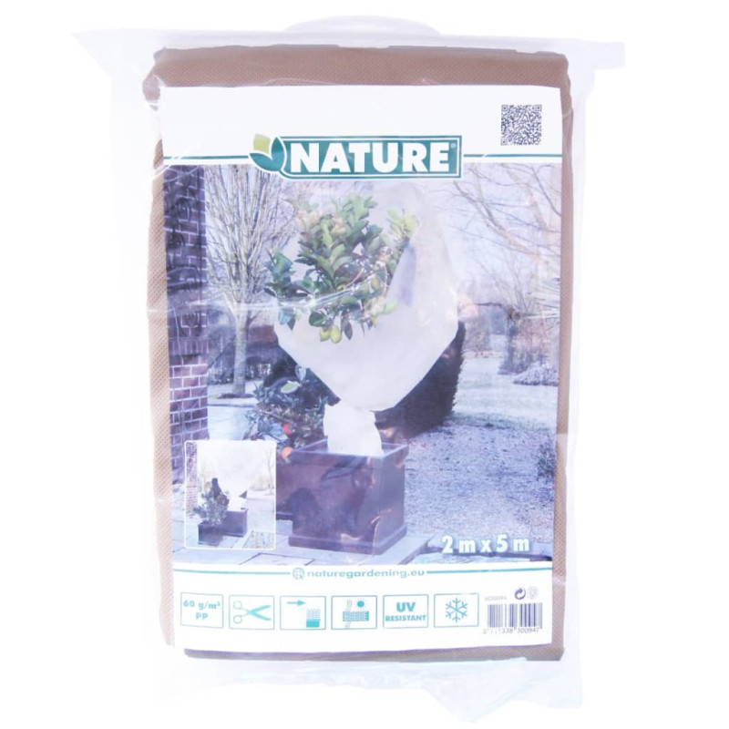 Produktbild för Nature Frostskydd för växter fleece 60 g/m² beige 2x5 m