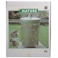 Produktbild för Nature Kompostbrännare galvaniserat stål 46x72 cm rund