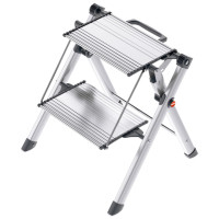 Produktbild för Hailo Trappstege med 2 steg Mini Comfort 45 cm aluminium 4310-100