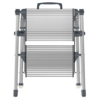 Produktbild för Hailo Trappstege med 2 steg Mini Comfort 45 cm aluminium 4310-100