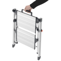 Produktbild för Hailo Trappstege med 2 steg Mini Comfort 45 cm aluminium 4310-100