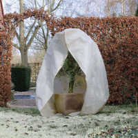 Produktbild för Nature Täckduk fleece med blixtlås 70 g/m² beige 2x2,5 m