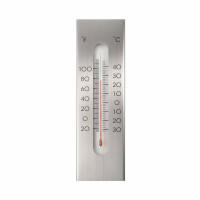 Produktbild för Nature Väggtermometer utomhusbruk aluminium 7x1x23 cm