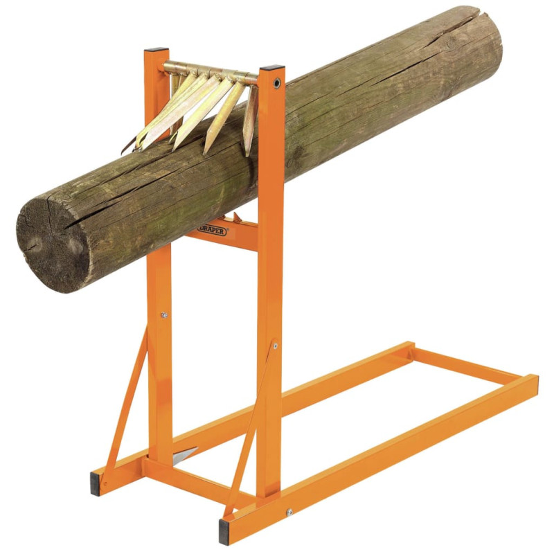 Produktbild för Draper Tools Sågbock för stockar 150 kg orange