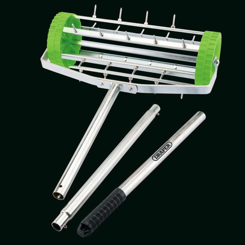Produktbild för Draper Tools Gräsmatteluftare 450 mm grön