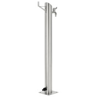 Produktbild för Vattenpost för trädgården 95 cm rostfritt stål rund