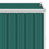 Produktbild för Skjul för tre sopkärl grön 213x81x121 cm stål