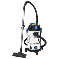 Produktbild för Våt- och torrdammsugare 1200 W 30 L silver