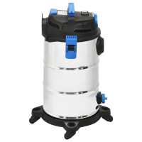 Produktbild för Våt- och torrdammsugare 1200 W 30 L silver