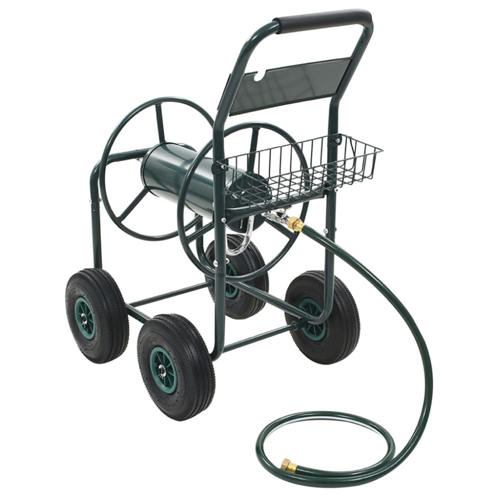 Produktbild för Slangvagn med 1/2" slangkoppling 75 m stål