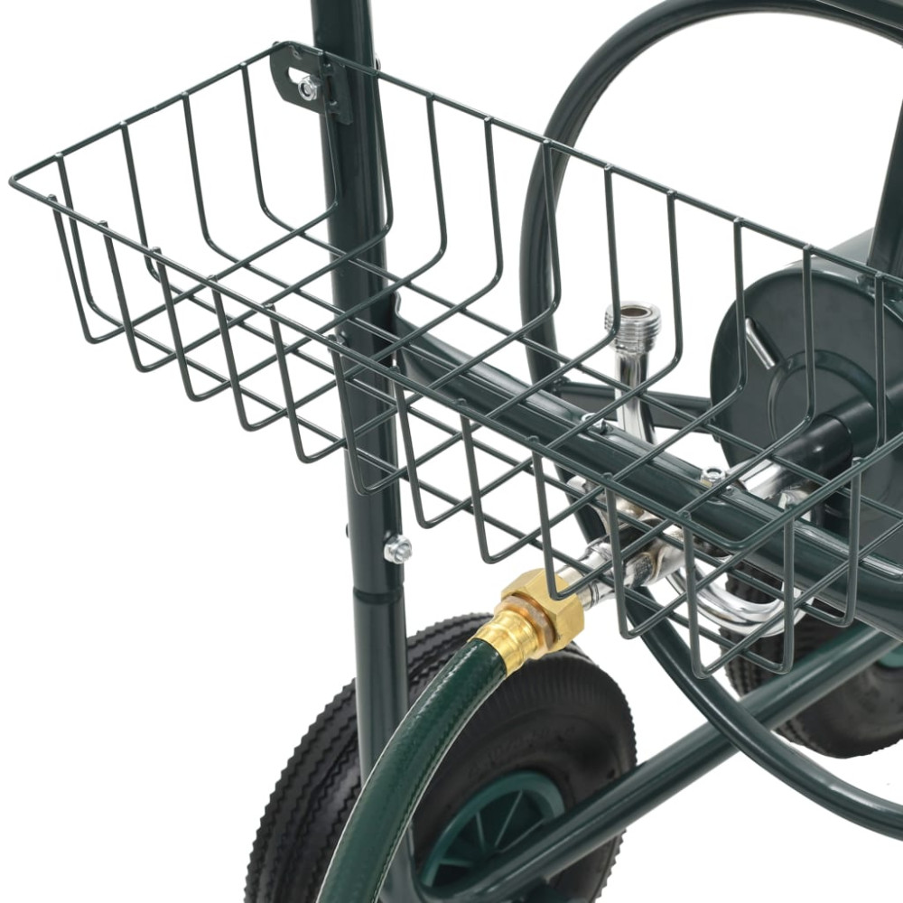 Produktbild för Slangvagn med 1/2" slangkoppling 75 m stål