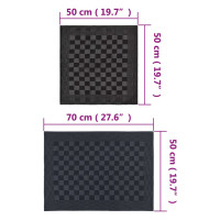 Miniatyr av produktbild för Handduksset 10 st svart och grå bomull