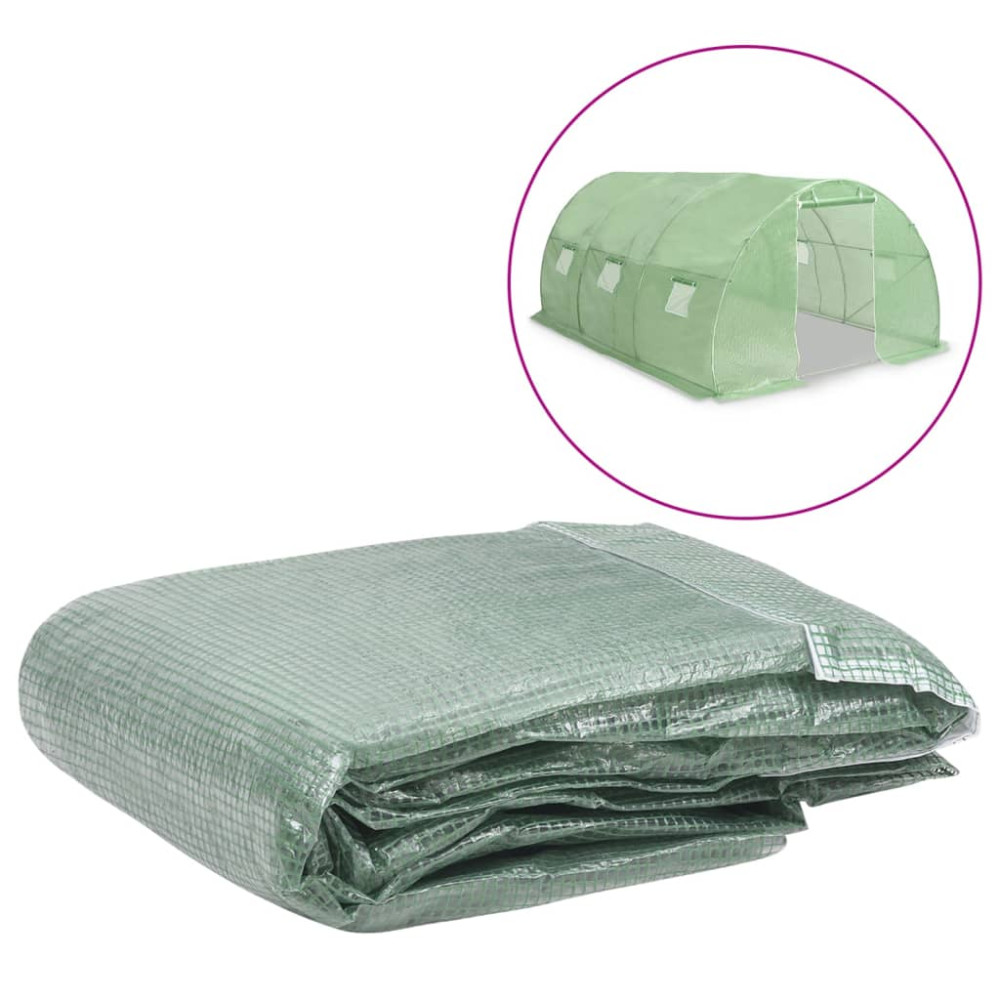 Produktbild för Växthusöverdrag (13,5 m²) 300x450x200 cm grön