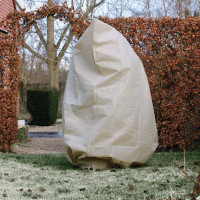 Miniatyr av produktbild för Nature Täckduk fleece med blixtlås 70 g/m² beige 3x2,5x2,5 m