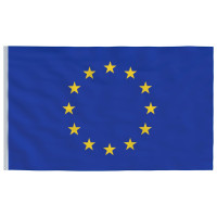 Produktbild för Europas flagga med flaggstång 6,08 m aluminium