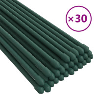Produktbild för Växtstöd 30 st grön 150 cm stål
