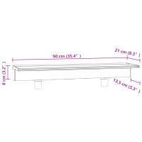 Produktbild för Vattenfall med RGB LED akryl 90 cm