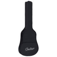 Produktbild för Gitarr för nybörjare med fodral klassisk svart 3/4 36"