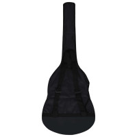 Produktbild för Gitarr för nybörjare med fodral klassisk svart 3/4 36"