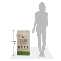 Produktbild för Premium Hundmat torr Adult Sensitive Lamb & Rice 2 st 30 kg