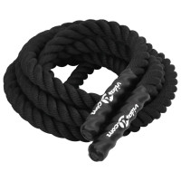 Miniatyr av produktbild för Battle rope svart 6 m 4,5 kg polyester