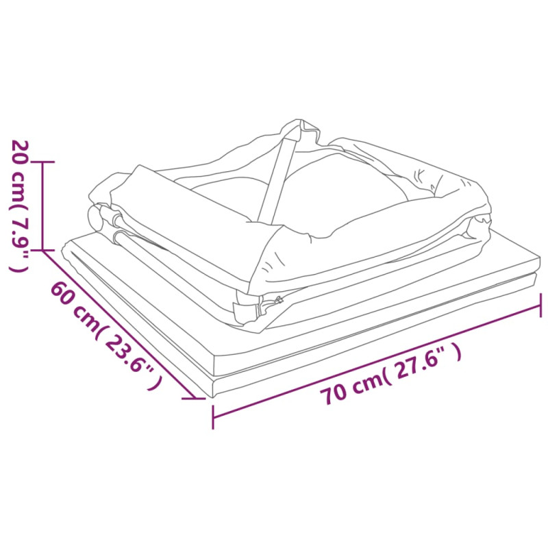 Produktbild för Lekhage med madrass mörkgrå linnetyg