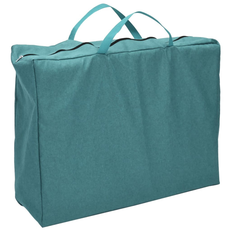 Produktbild för Lekhage med madrass grön linnetyg