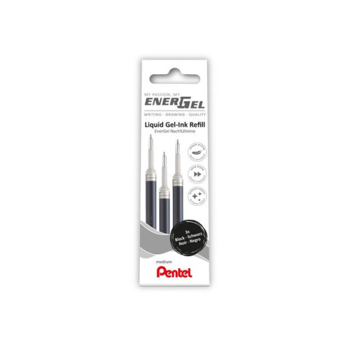 Pentel® Refill PENTEL LR7 ENERGEL 0,7 svart 3/fp