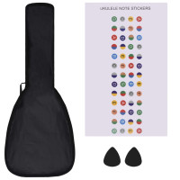Produktbild för Sopranukulele med väska för barn sopran babyblå 23"