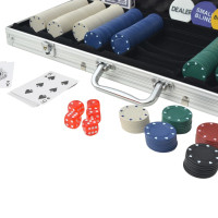 Miniatyr av produktbild för Pokerset med 500 marker aluminium