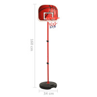 Miniatyr av produktbild för Basketkorg justerbar 160 cm