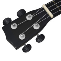 Produktbild för Sopranukulele med väska för barn sopran svart 23"